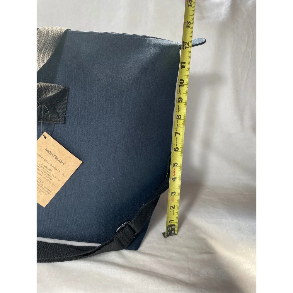 Montblanc Parfums Navy Blue Weekend Bag Duffel Travel Tote New With Tags